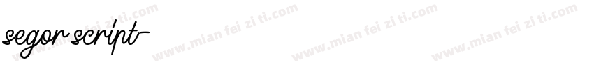 segor script字体转换